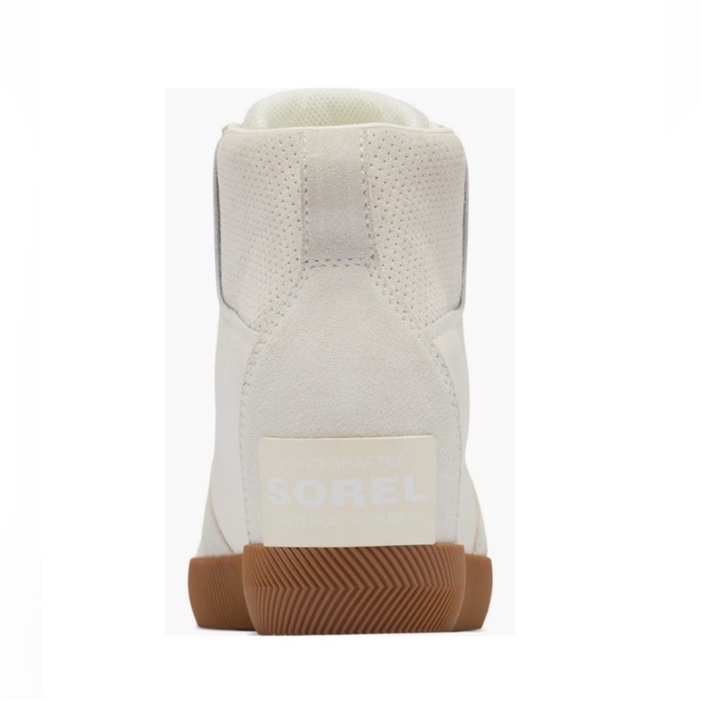 Sorel Out & About Pull On Wedge Booties Sea Salt White & Gum 2 Women’s Size 8.5 - Picture 9 of 13